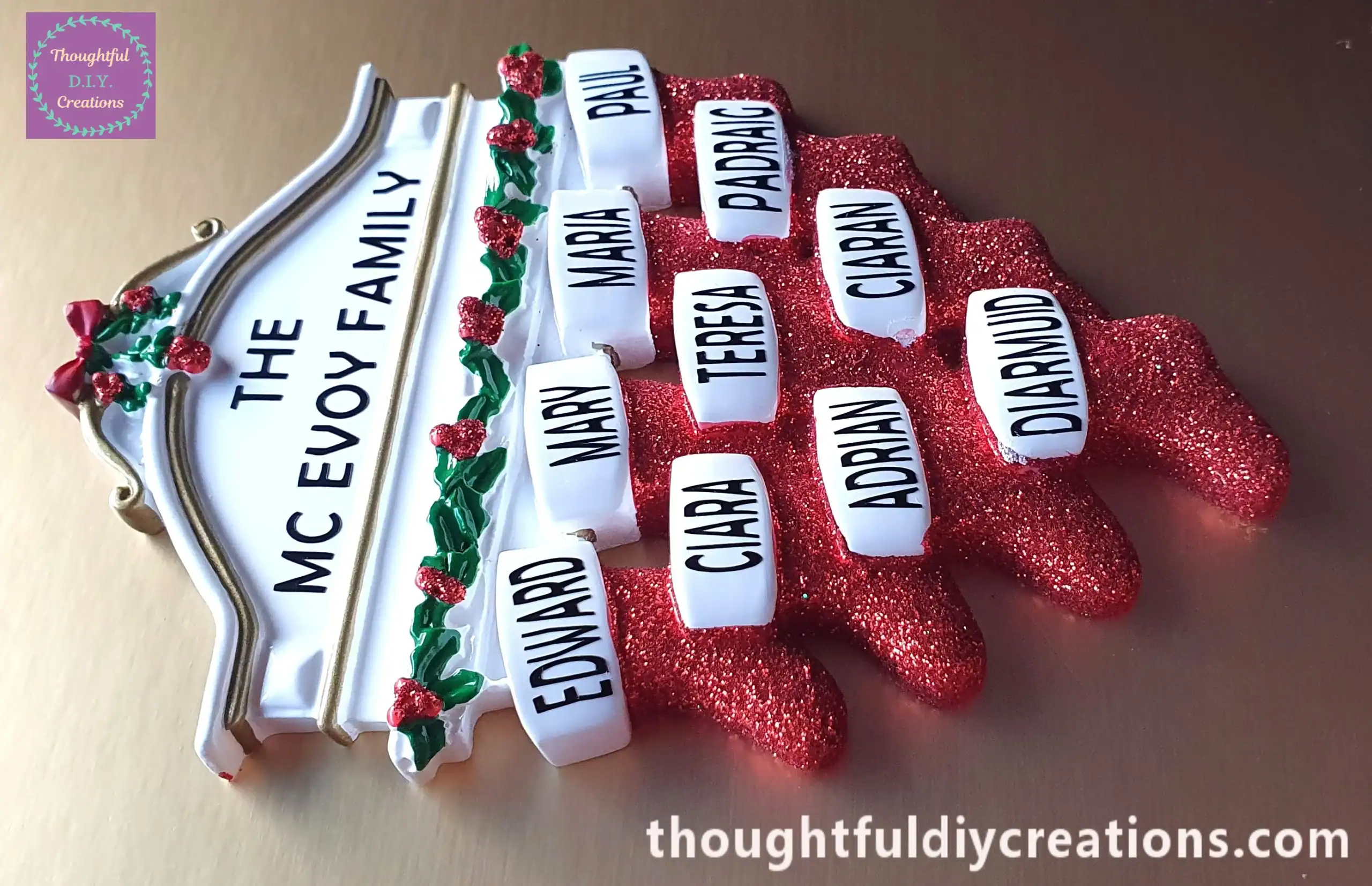 Christmas Family Name Decoration