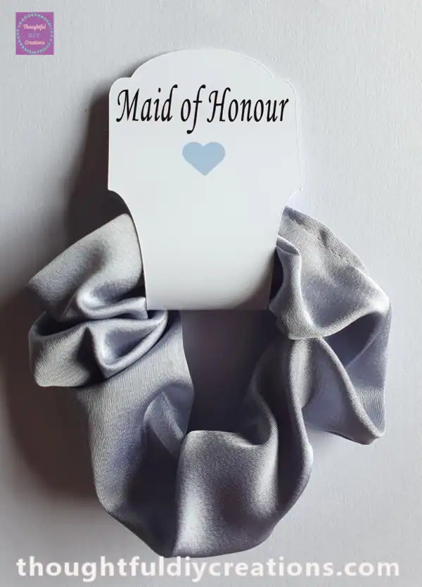 Blue Maid of Honour Scrunchie