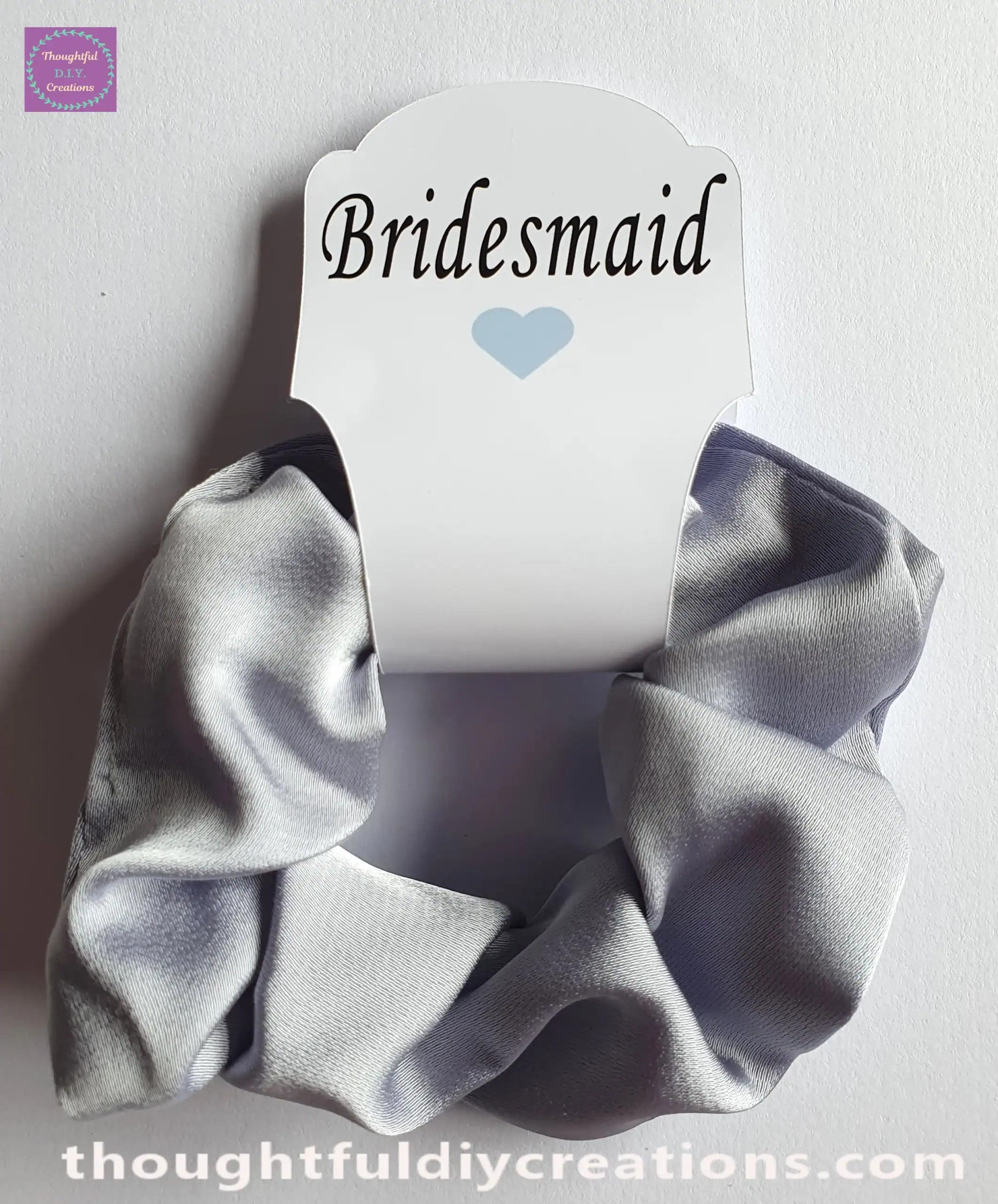 Blue Bridesmaid Scrunchie