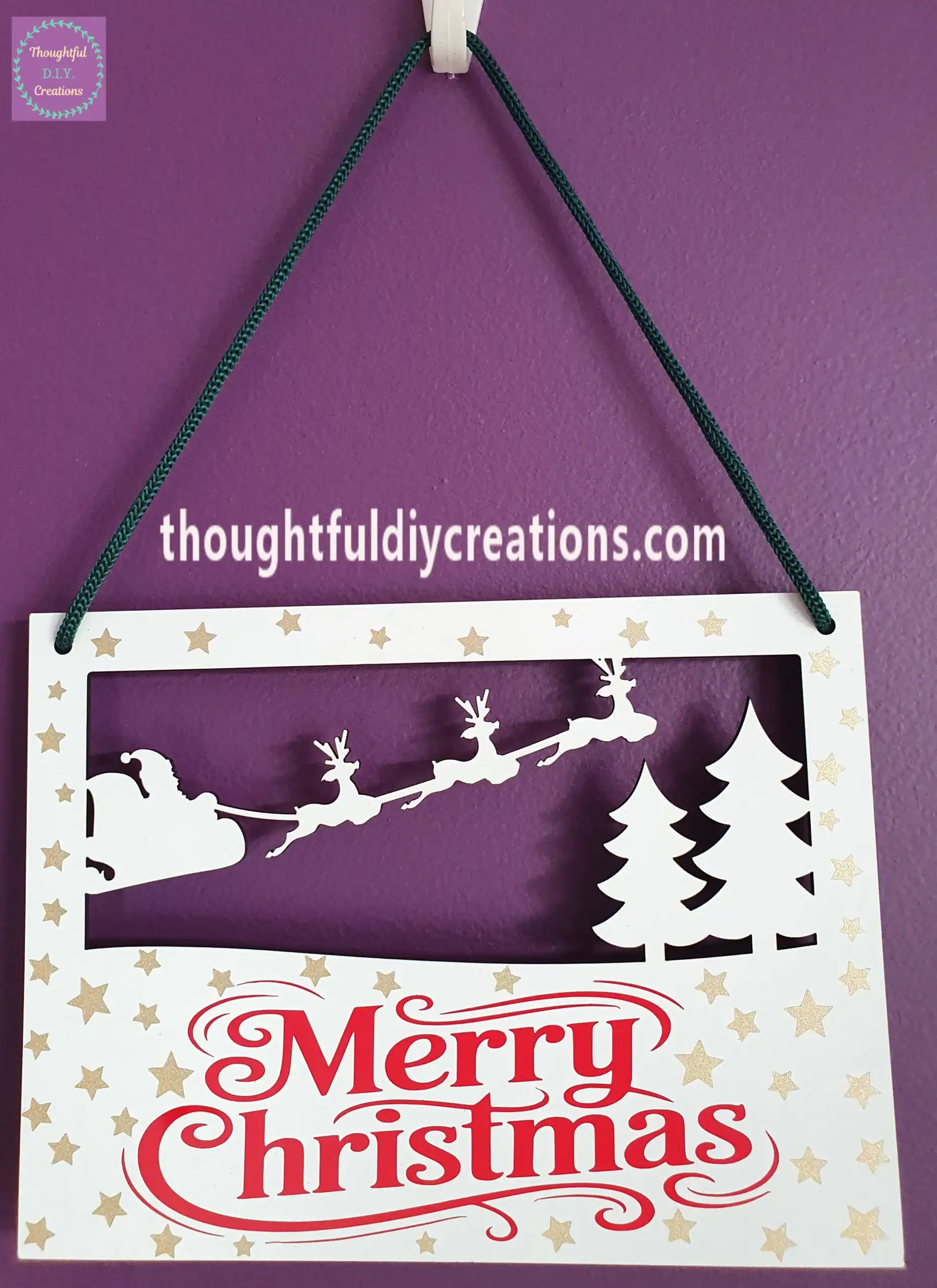 White Christmas Sign