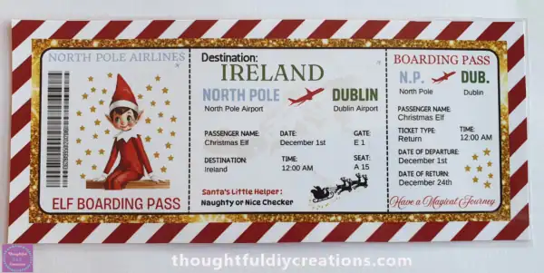 Elf Boarding Pass